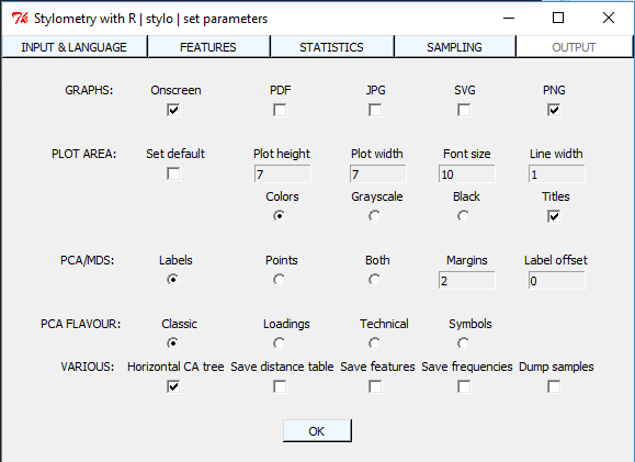 Stylo Output